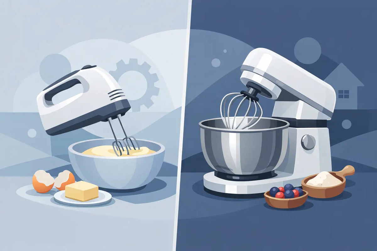 Håndmixer versus røremaskine hjemme - hvad passer?