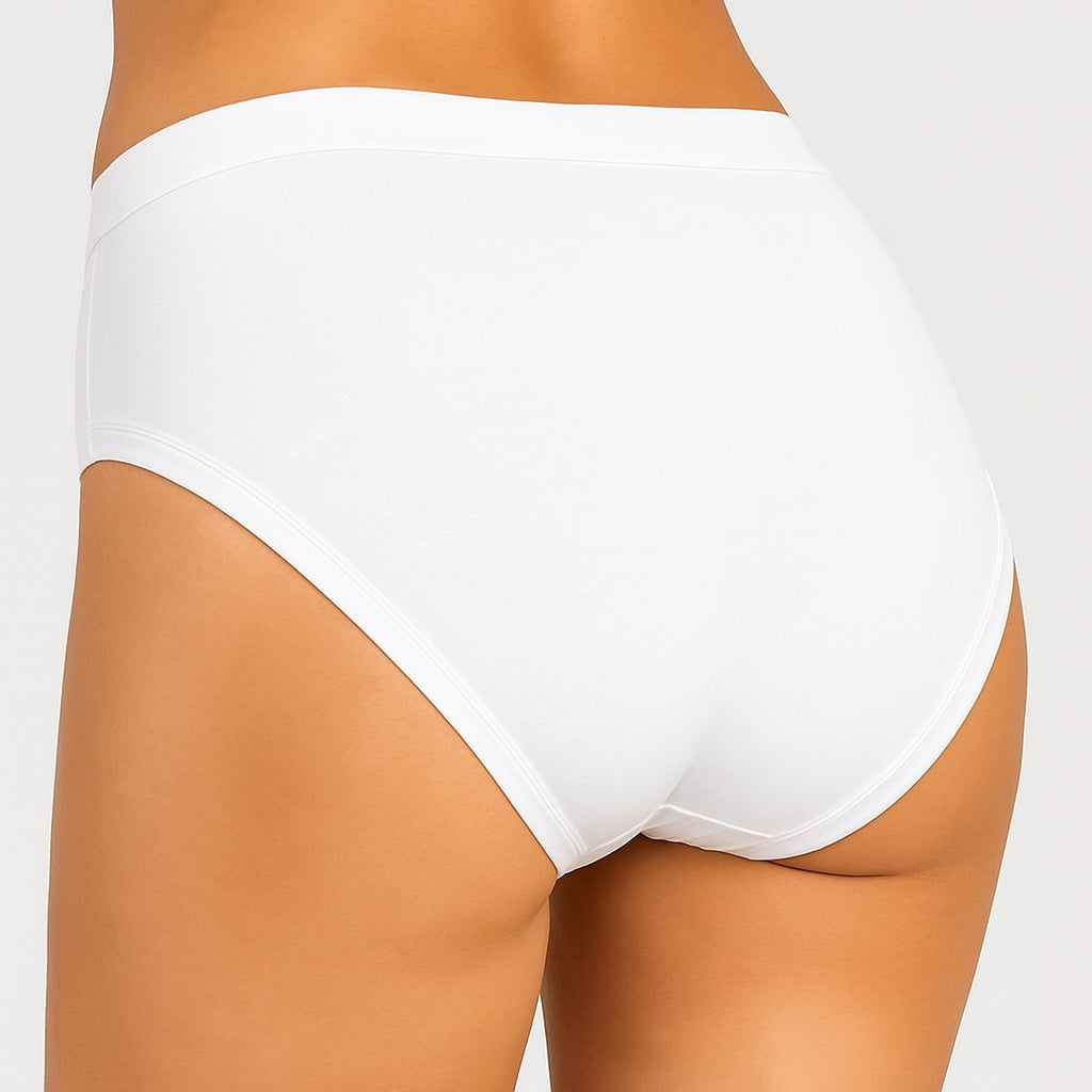 Vanting Sømløs bikinitrusse VT2711B Sort/Hvid