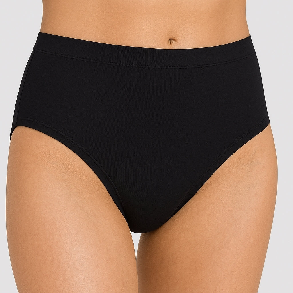Vanting Sømløs bikinitrusse VT2711B Sort/Hvid
