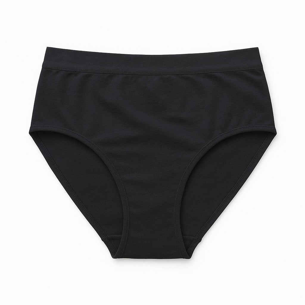 Vanting Sømløs bikinitrusse VT2711B Sort/Hvid