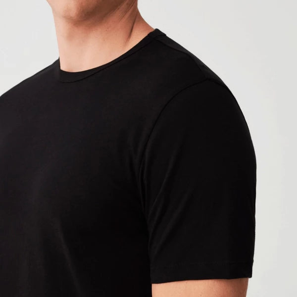 GIANVAGLIA Mænd Basic T-shirt - Hvid og sort