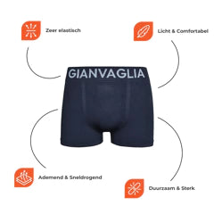 Gianvaglia Deluxe herre premium mikrofiber boxershorts 9704