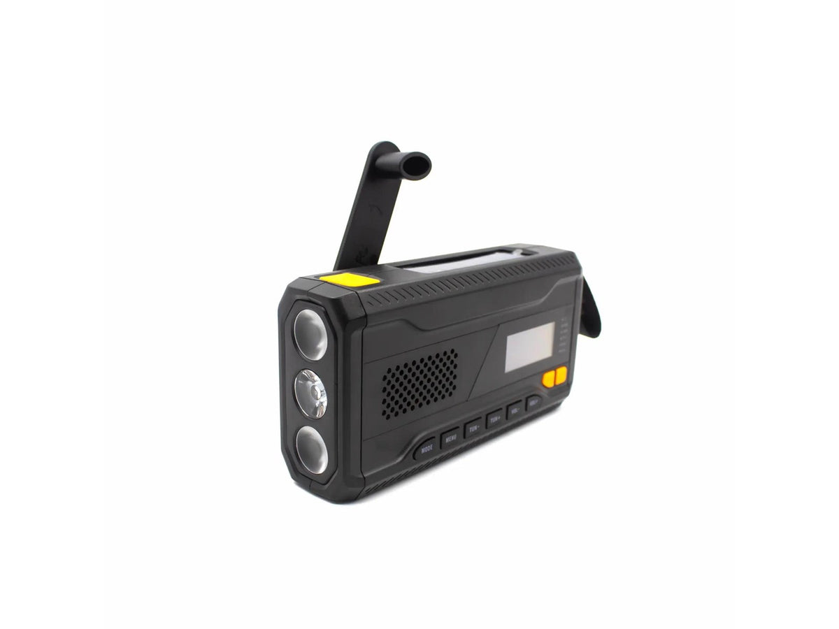 DENVER SCD-2033 - Emergency Radio - Solar - Dynamo - 2000 mAh Powerbank - DAB/FM - Sort
