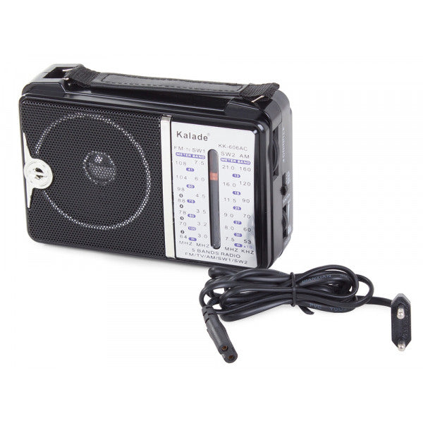 Bærbar retro FM-Radio AM SW 1 til batterier og 220V