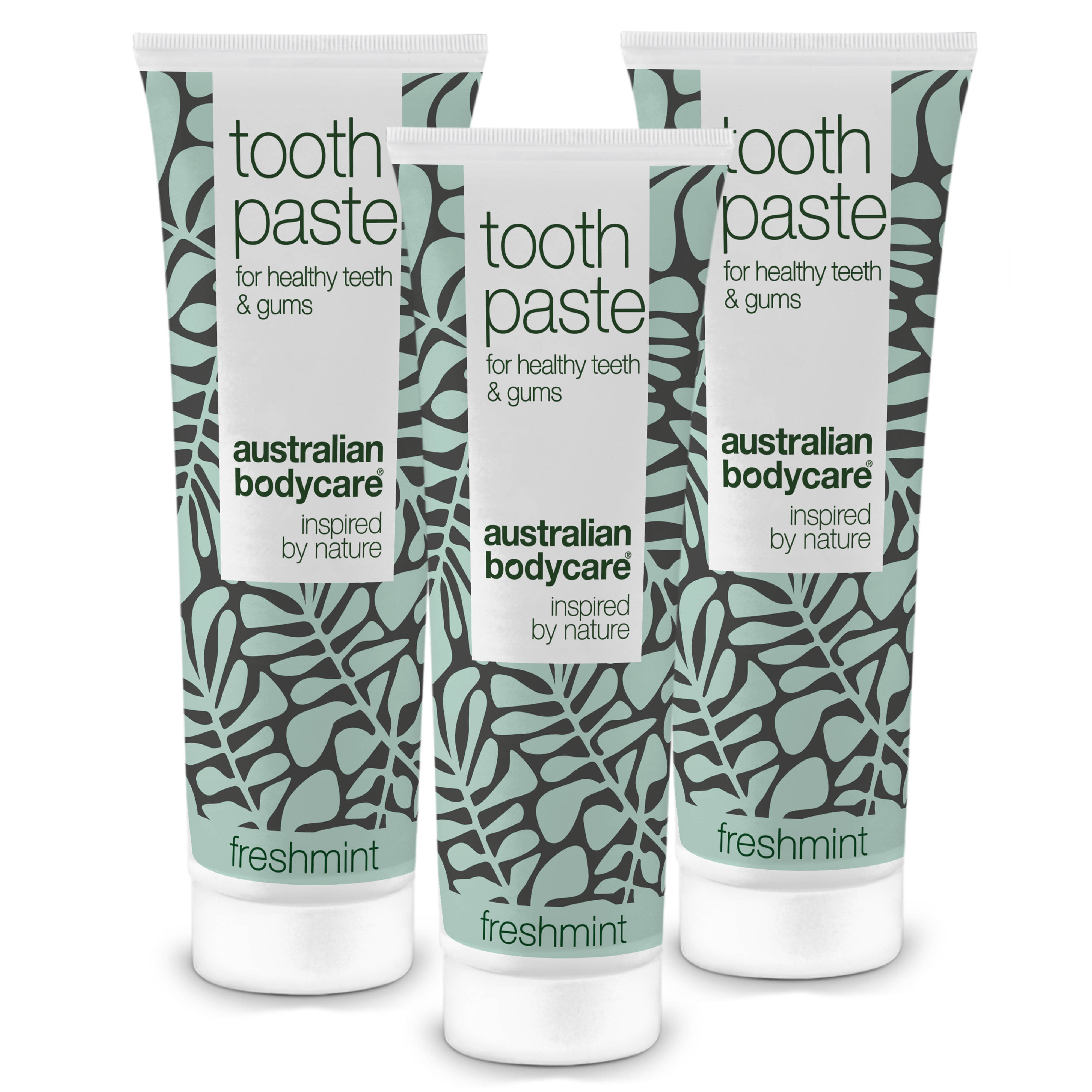 3 stk. Tea Tree Oil Tandpasta Freshmint — Til daglig pleje ved paradentose, svamp og tandkødsbetændelse