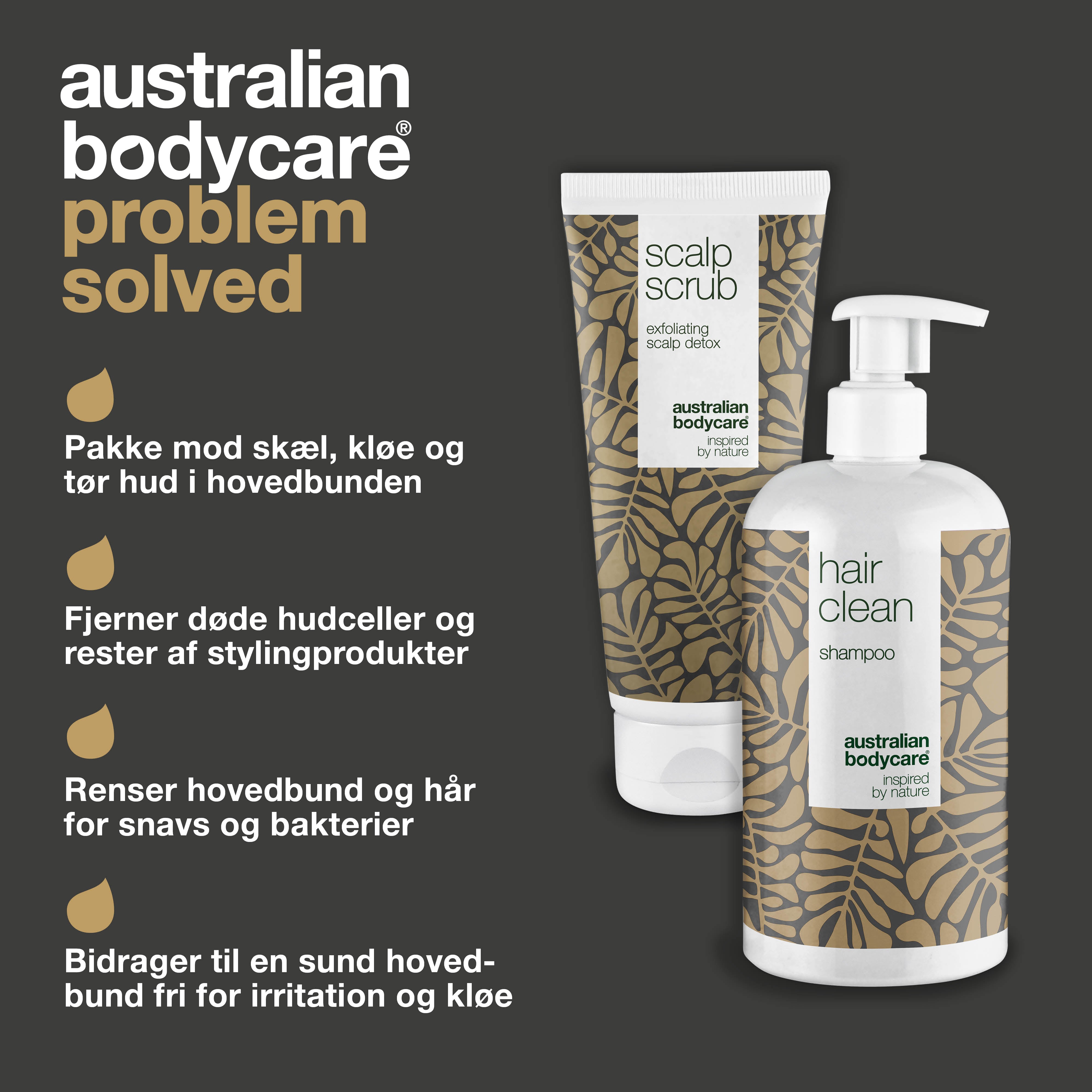 2 produkter til fedtet hår — Tea Tree Shampoo og scrub til fedtet hovedbund og hår
