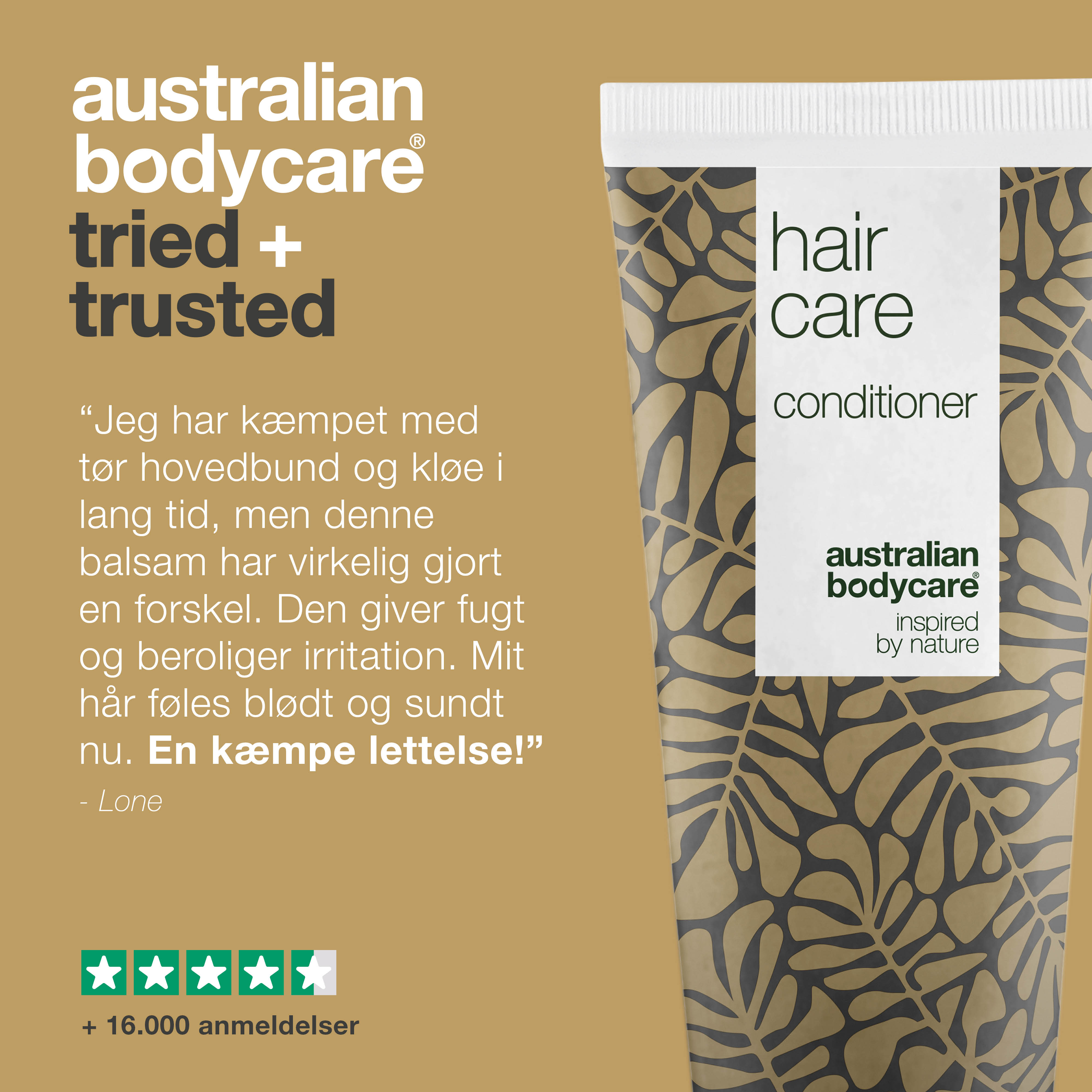 Balsam til tør hovedbund, skæl og kløe — Conditioner til irriteret hovedbund og daglig pleje af håret