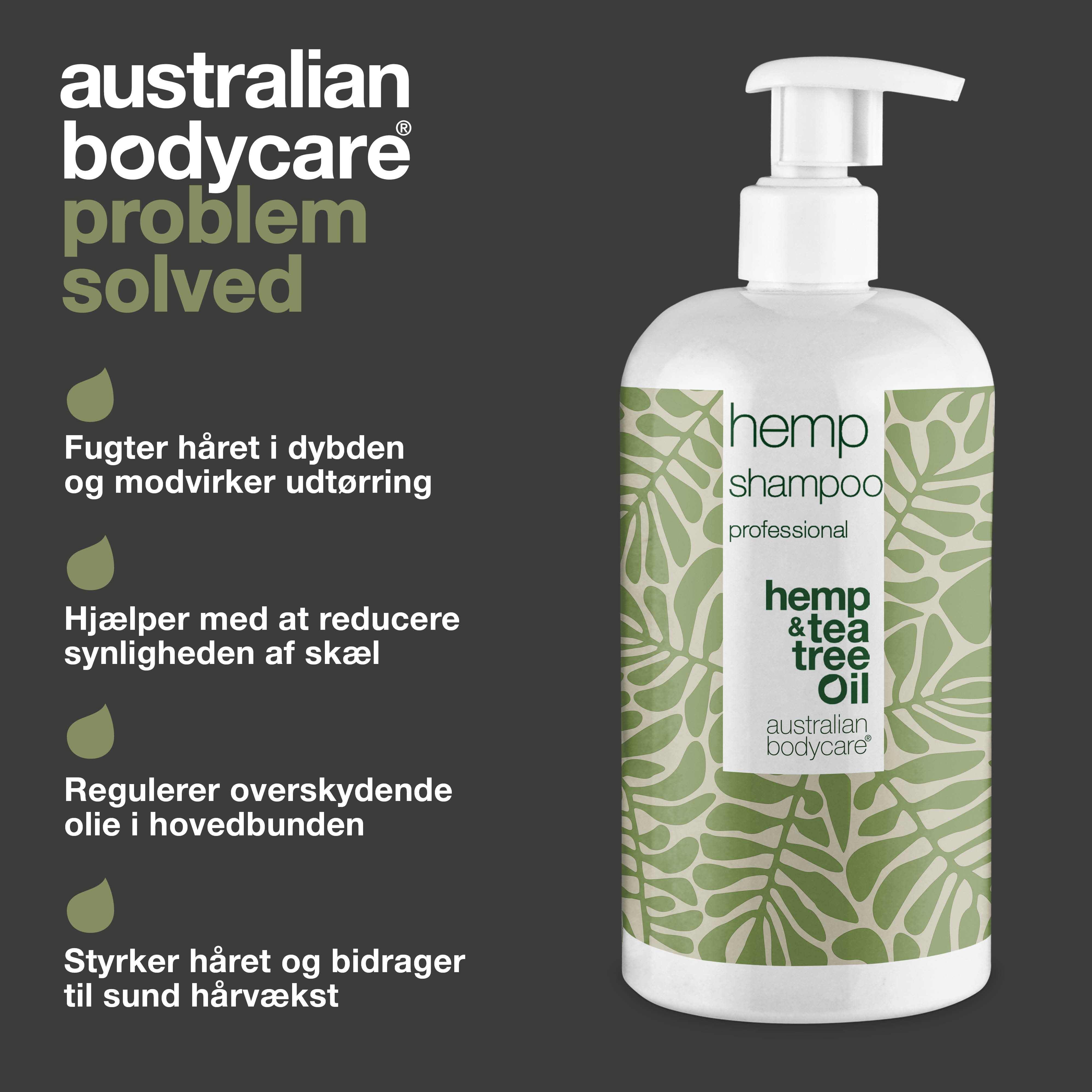Hamp Shampoo mod tørt hår og irriteret hovedbund — Hamp Shampoo tilfører dyb fugt og næring, samtidig med at den hjælper med at opretholde en balanceret hovedbund.