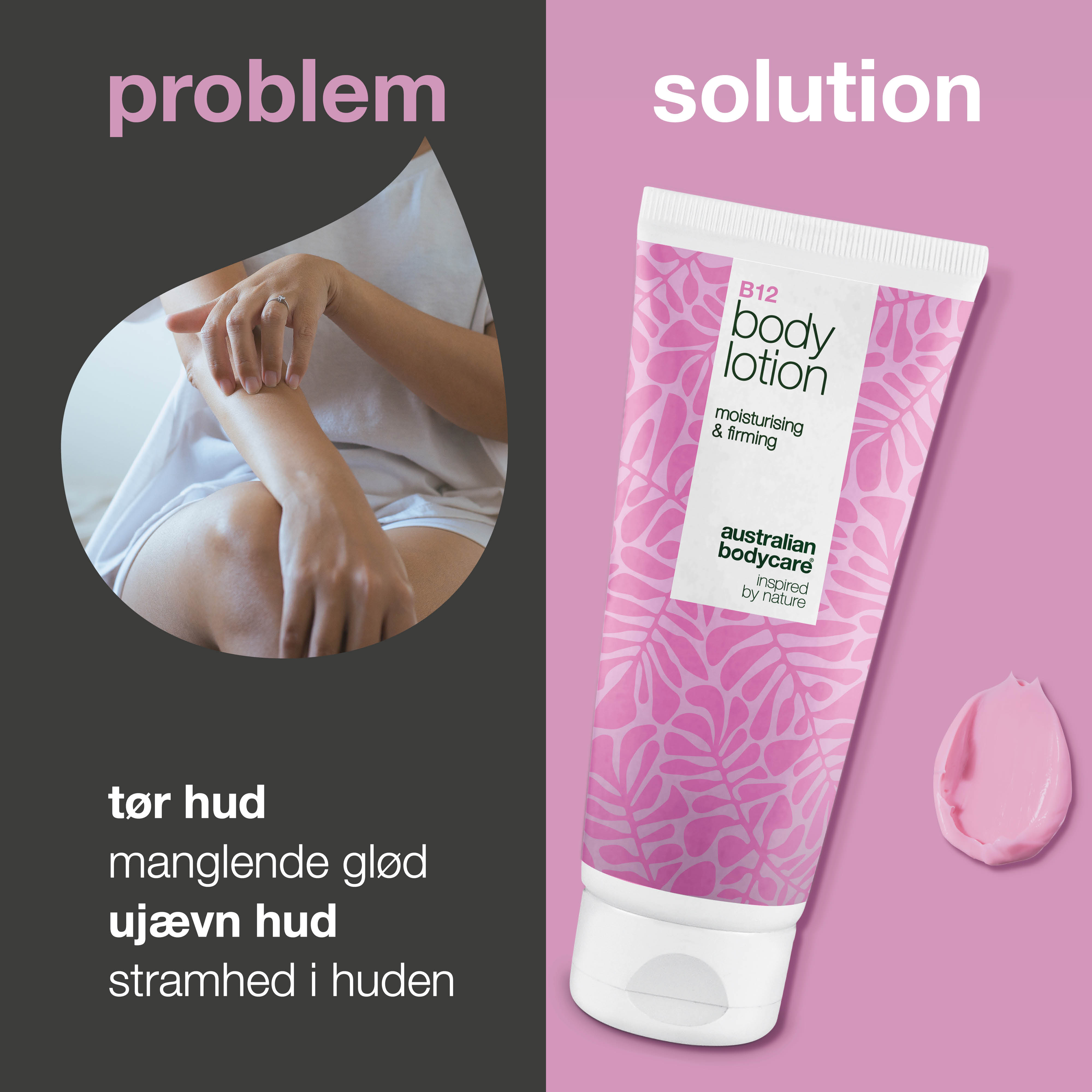 B12 Body Lotion – Naturligt inspireret fugt til alle hudtyper — B12 Body Lotion giver intens fugt og øger hudens elasticitet. Perfekt til daglig pleje og efterlader huden blød og strålende.