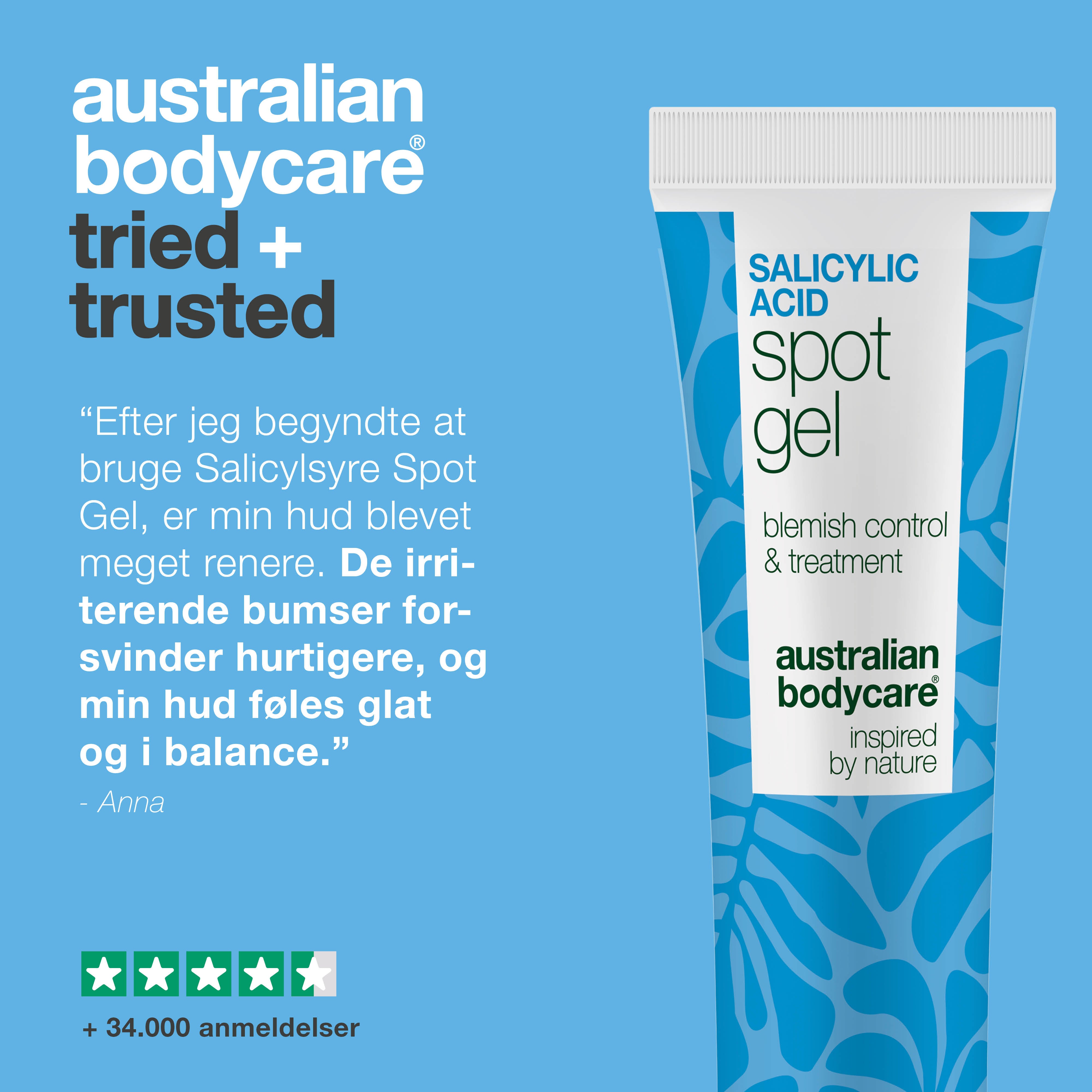 Salicylsyre Spot Gel mod bumser, hudorme og rødme — Salicylsyre Spot Gel til uren hud. Reducerer rødme og tilstopninger med effektiv salicylsyre for en klarere hud.