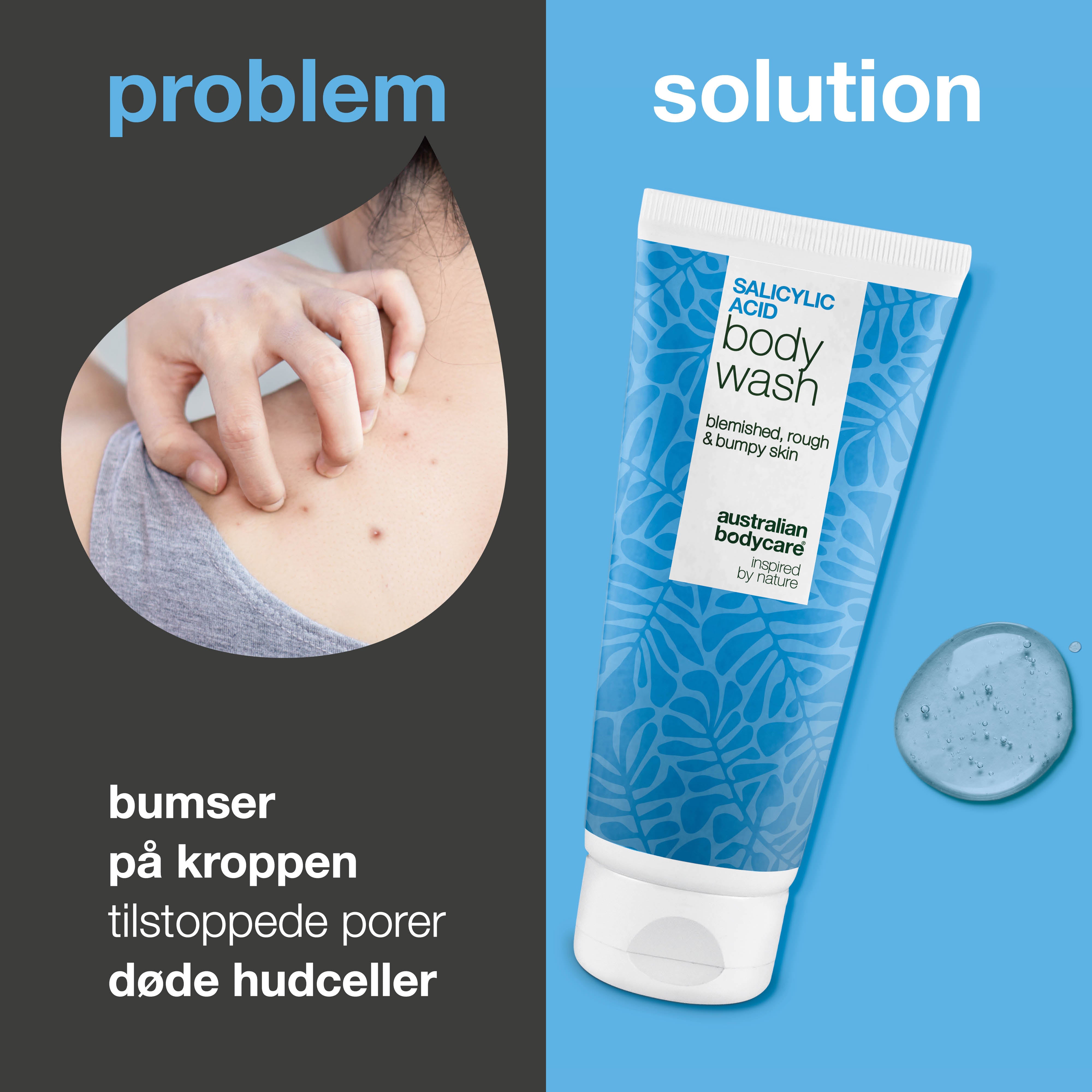 Salicylsyre Body Wash til uren hud på ryg, baller og bryst — Salicylsyre Body Wash mod bumser og tilstoppede porer. Med salicylsyre, niacinamid og zink PCA.