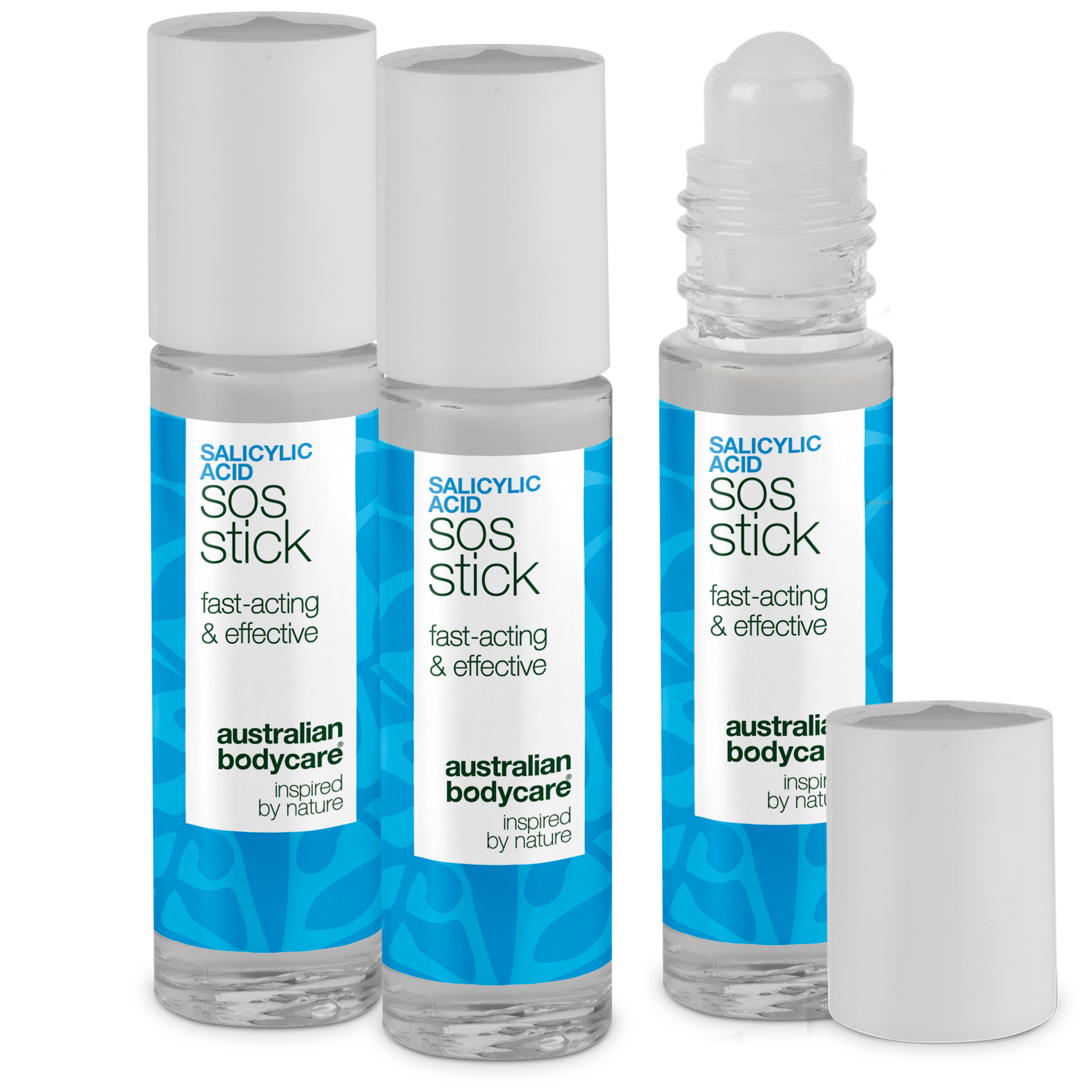 Salicylsyre SOS Stick mod bumser, rødme og tilstopninger — Salicylsyre SOS Stick mod urenheder og fedtet hud. Beroliger, renser og forebygger udbrud. Indeholder Salicylsyre.