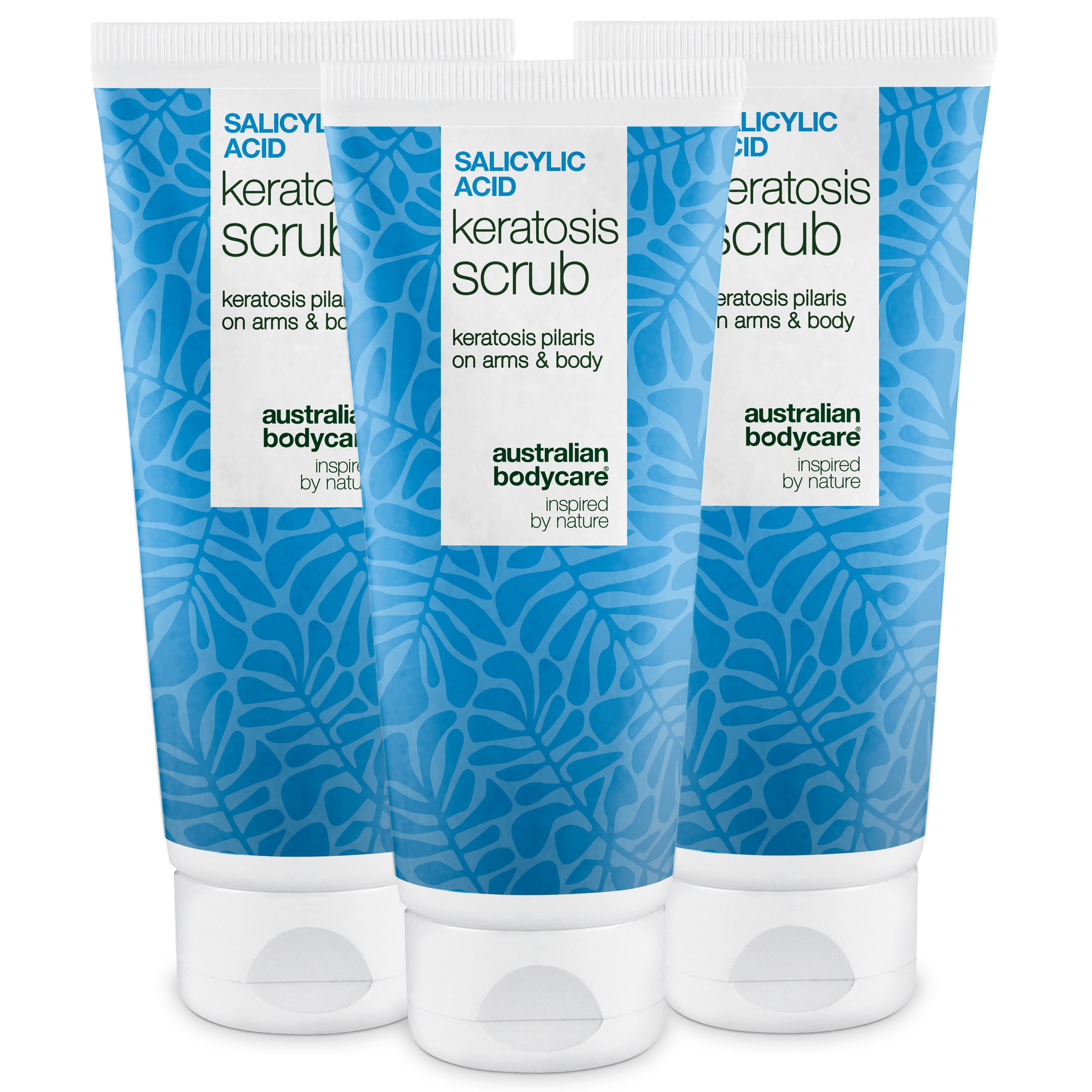 Keratosis Pilaris Body Scrub mod ru hud og knopper — Keratosis Pilaris Body Scrub mod ru hud og knopper. Eksfolierer og blødgør med salicylsyre, glykolsyre og glycerin.