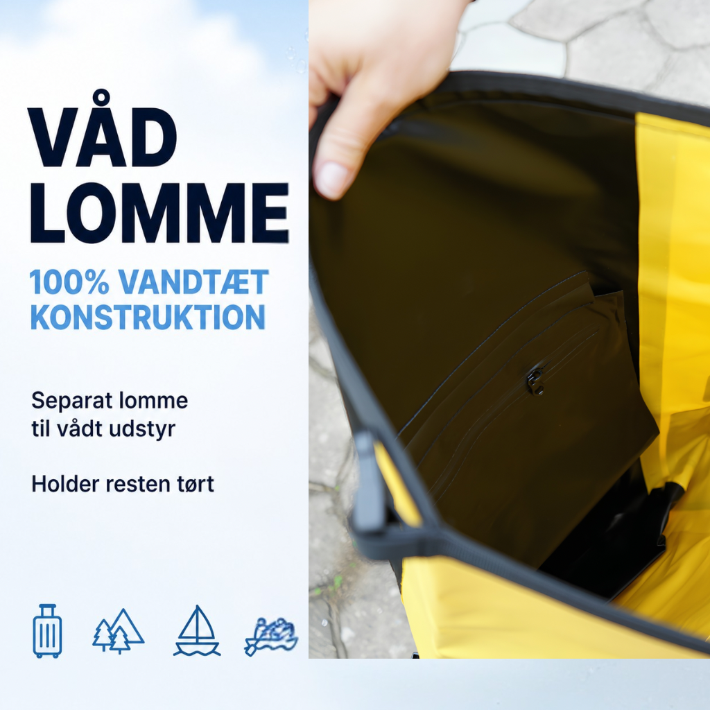 TørPak 35 – 100% Vandtæt Rygsæk til Strand, Hav & Vandsport (35L)