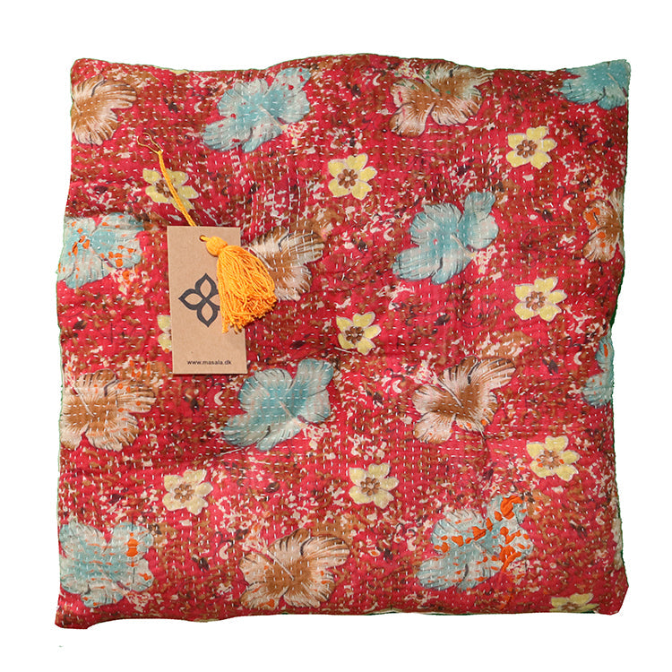 Kantha vintage hynde 40*40 cm bomuld