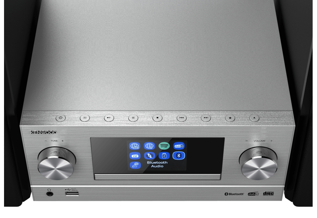 Kenwood M-9000S-S Minianlæg - SØLV inkl. 2 højttalere