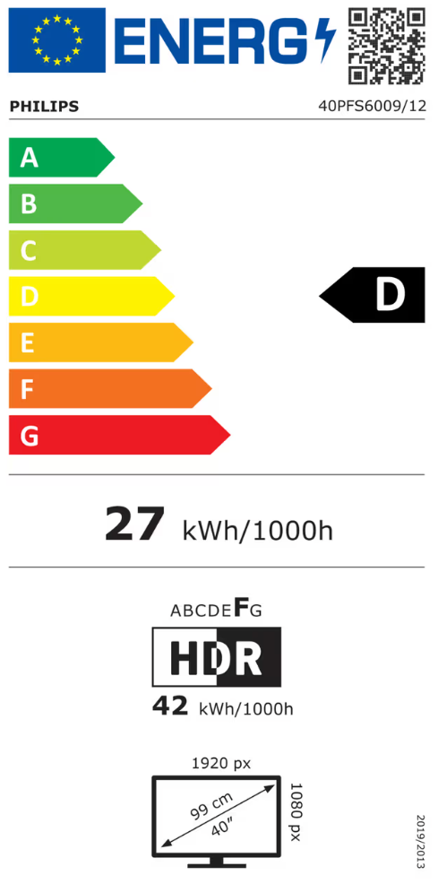 Philips 40PFS6009/12 TV 101,6 cm (40") Fuld HD Smart TV Wi-Fi Sort