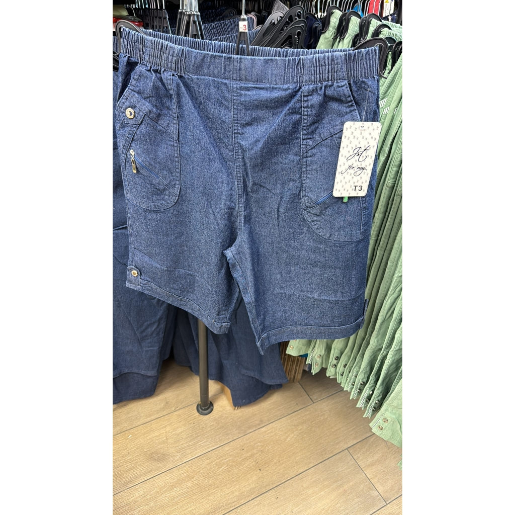 Vanting Cowboy Shorts 8886 Blå denim
