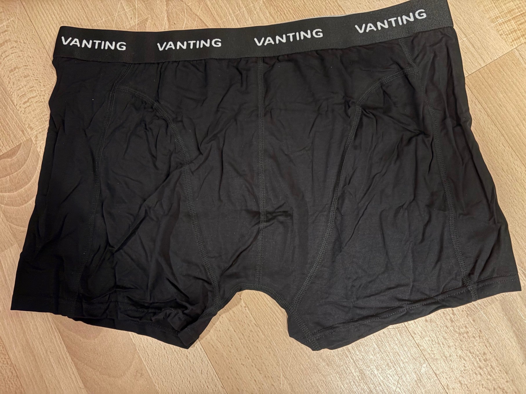 Vanting 2 PAK Bamboo Trunks Black