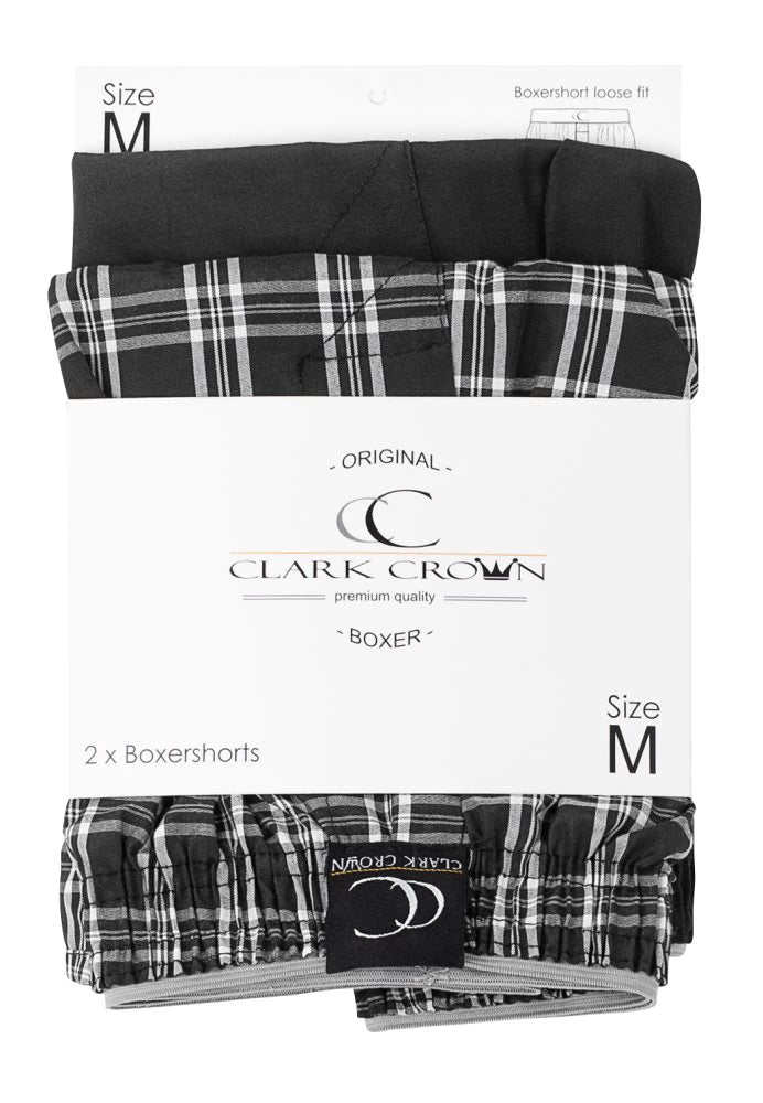 Clark Crown® herre Web boxershorts med gylp 2 pak