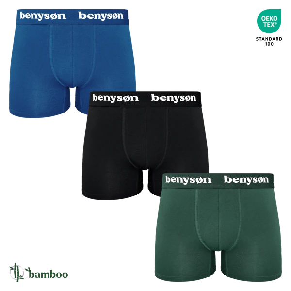 Benysøn Bamboo Men Boxershorts 3 Pack EXCELLENT QUALITY!
