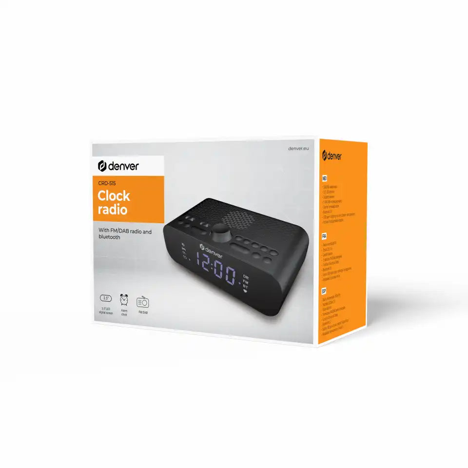 Denver CRD-515 DAB+/FM clockradio med Bluetooth-funktion