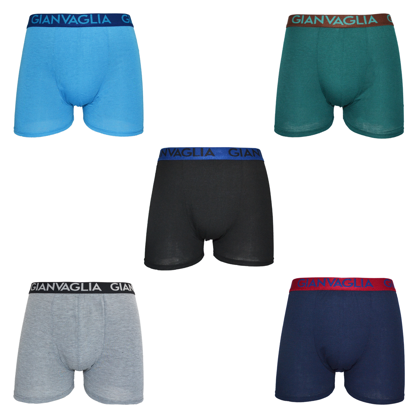 GIANVAGLIA® 10-Pak Basic Bomulds Boxershorts 024 M-XXXL