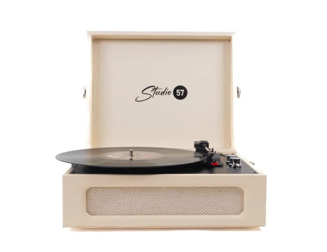 Studio 57 Groovy Pladespiller (Hvid)