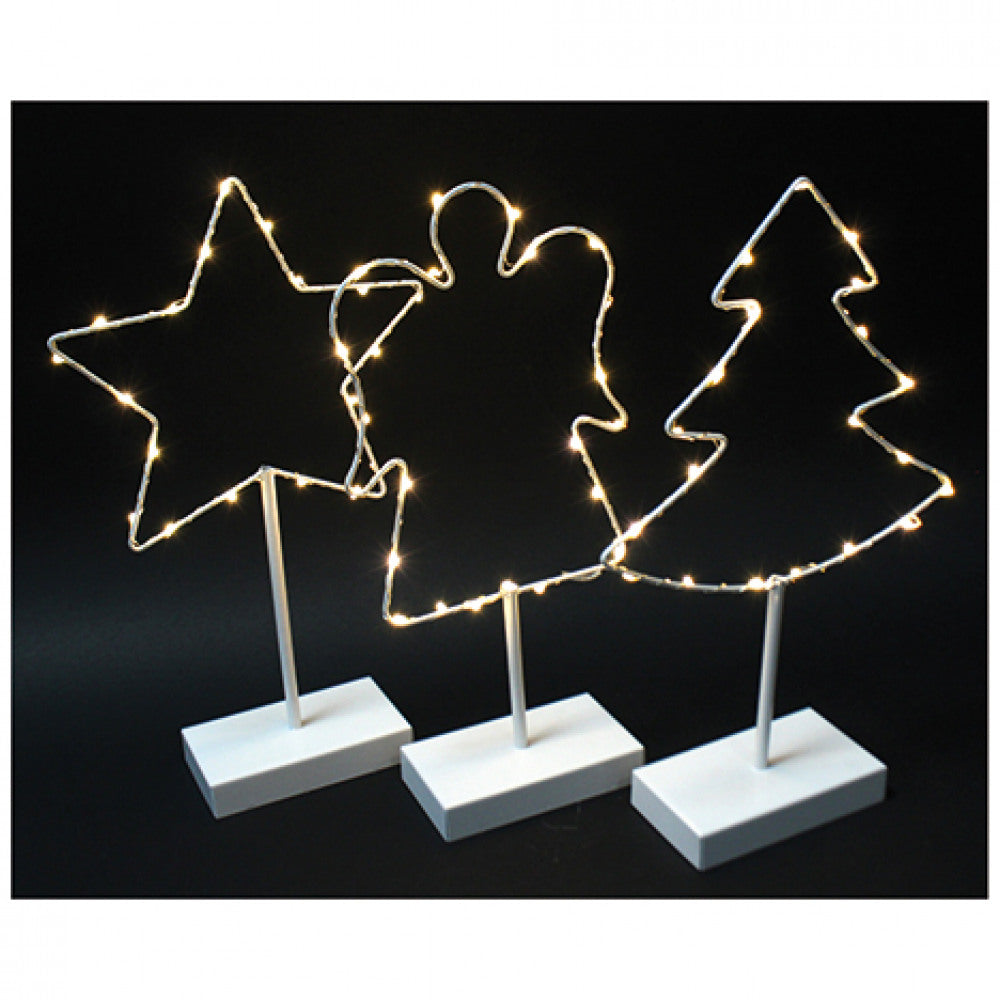 Metalfigur med 20 LED lys