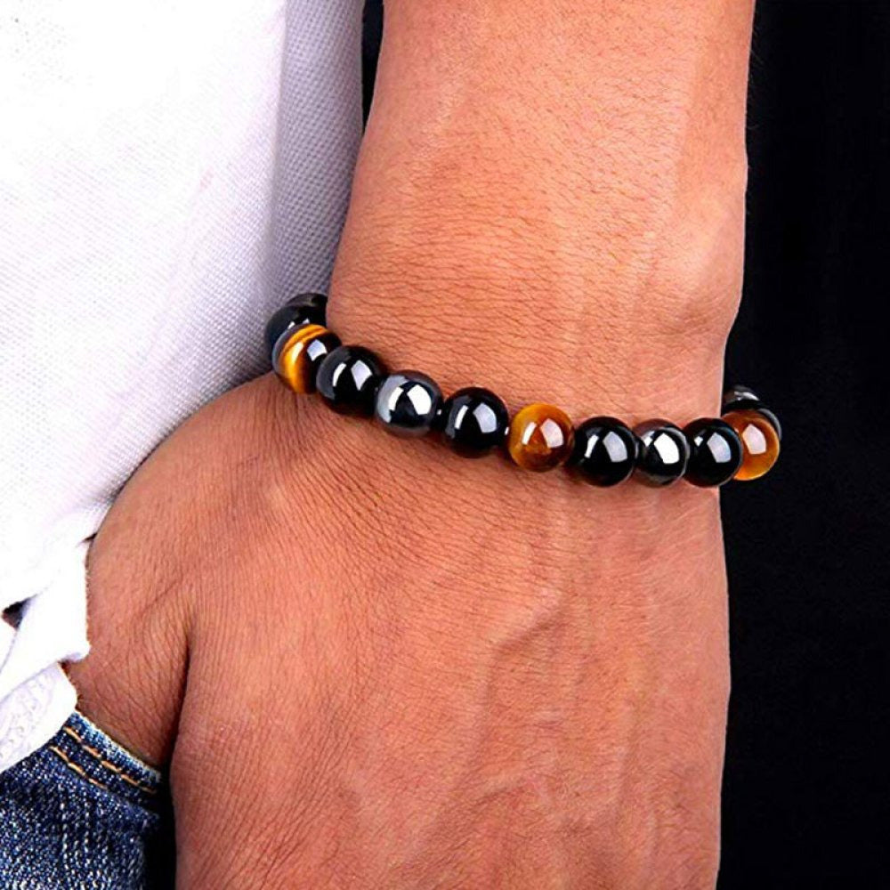 Armbånd "Triple Protection" beskyttende sten
