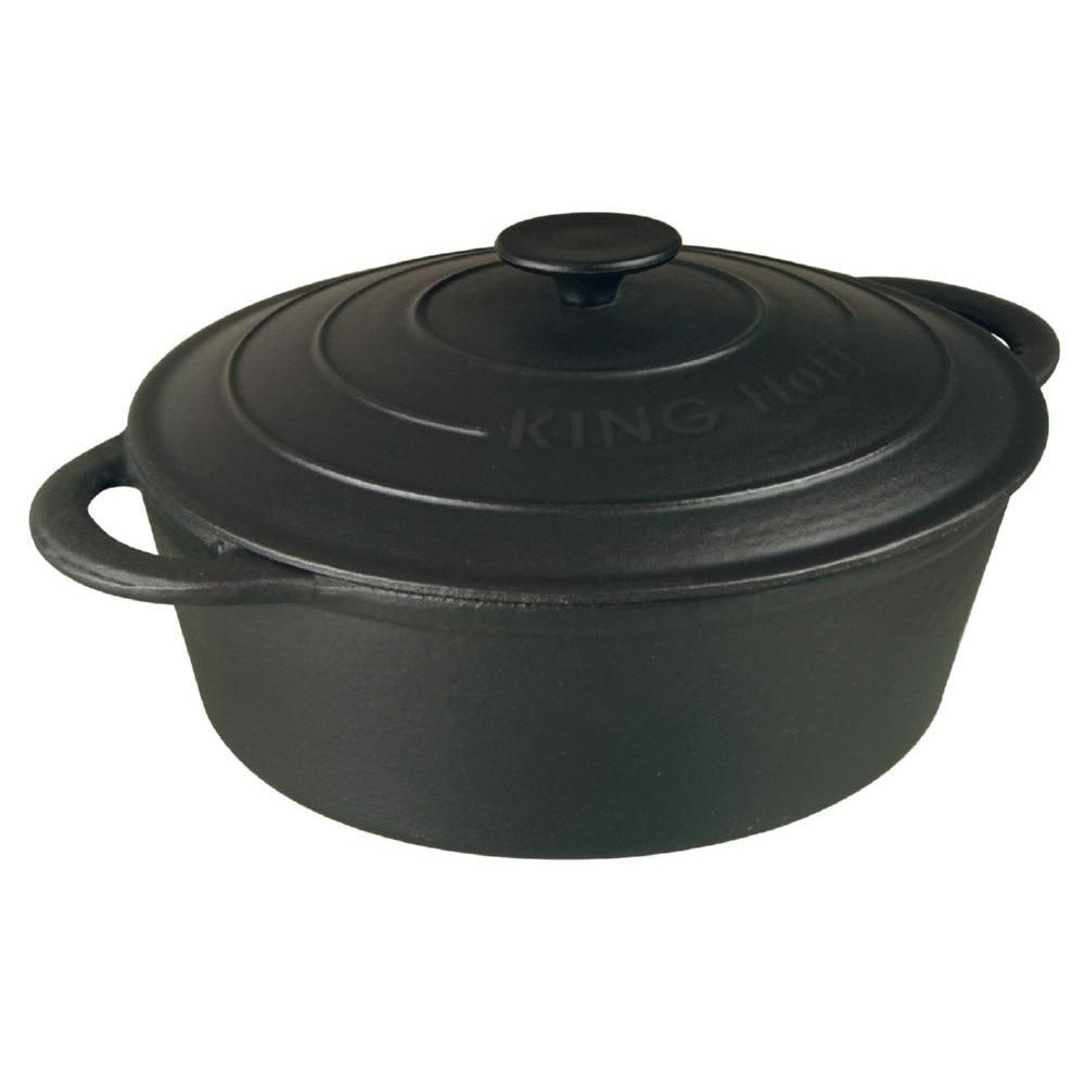 KINGHOFF KH-2255 29 x 21 x 10 cm oval støbejernsgryde 4,5 l