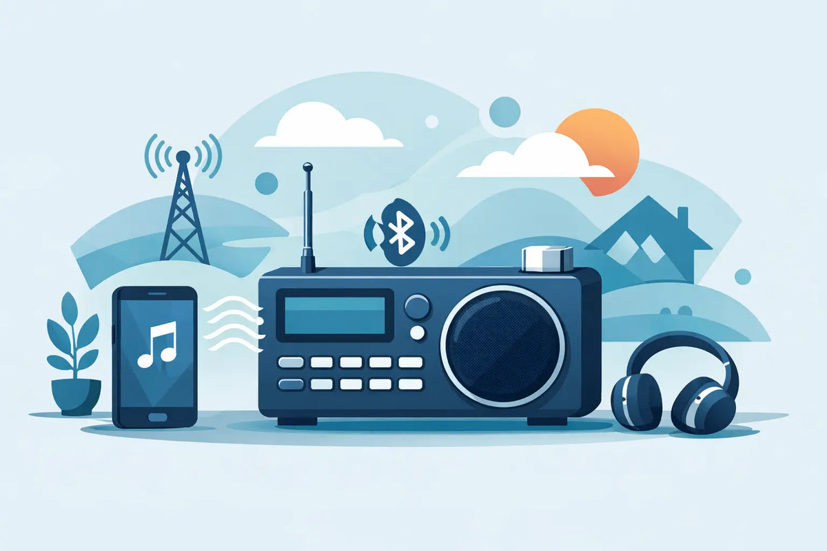 Vælg en DAB-radio med Bluetooth der passer
