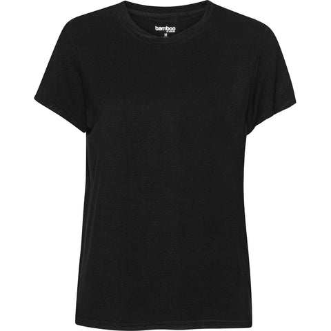 VANTING BAMBUS Kortærmet T-SHIRT Black