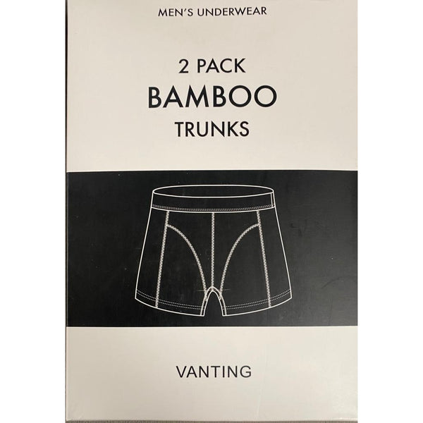 Vanting 2 PAK Bamboo Trunks Black