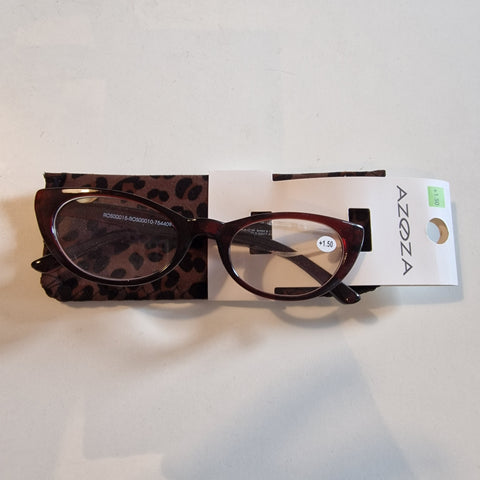 Cateye læsebrille med etui (flere styrker)