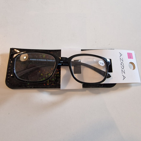 Over-size læsbrille med etui (Fås i flere styrker)