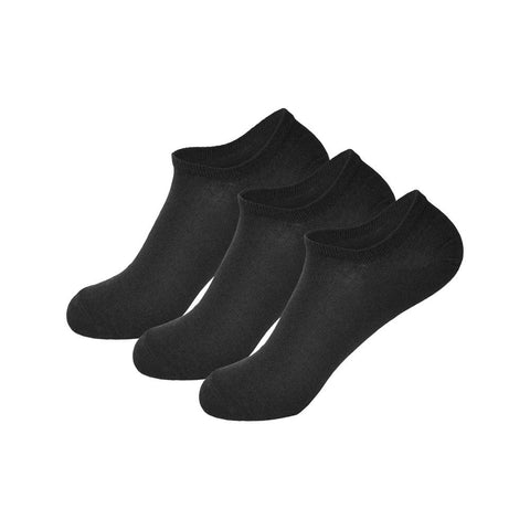 3-Pak Bomuld Sneaker Sokker Unisex SK-500-SORT og Hvid