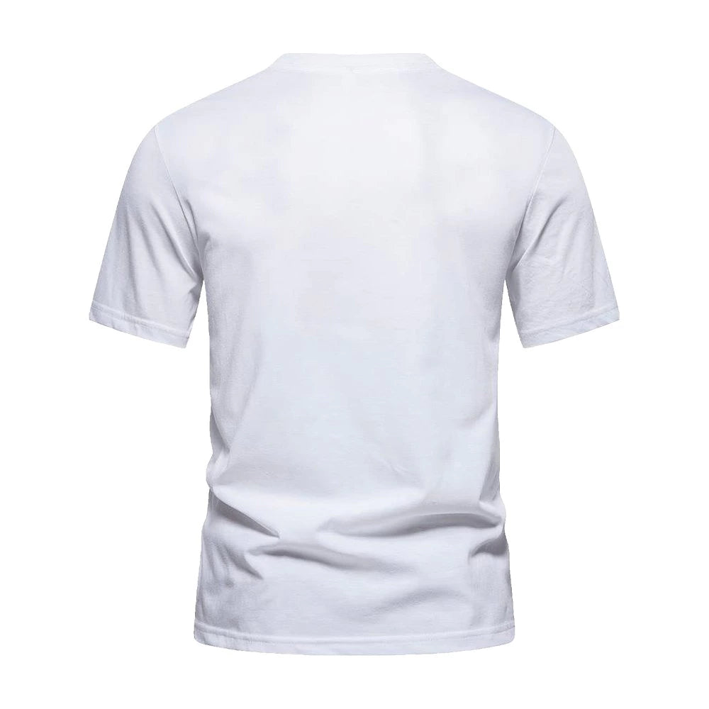 GIANVAGLIA Mænd Basic T-shirt  - Hvid og sort