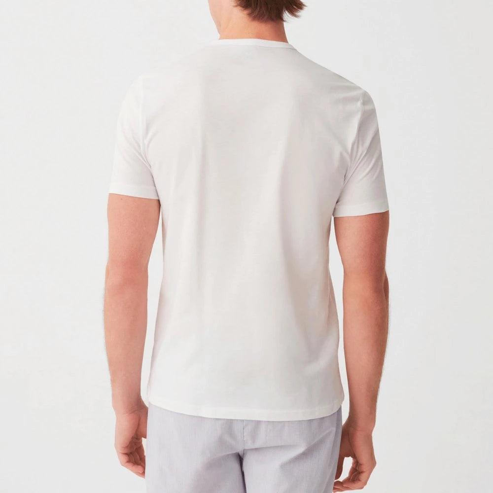 GIANVAGLIA Mænd Basic T-shirt  - Hvid og sort