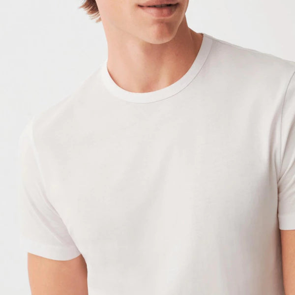 GIANVAGLIA Mænd Basic T-shirt  - Hvid og sort