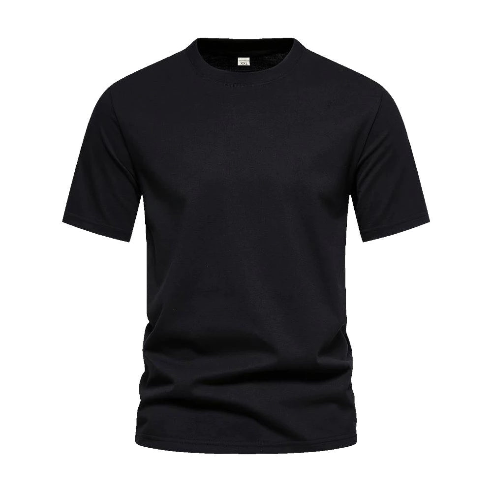 GIANVAGLIA Mænd Basic T-shirt  - Hvid og sort