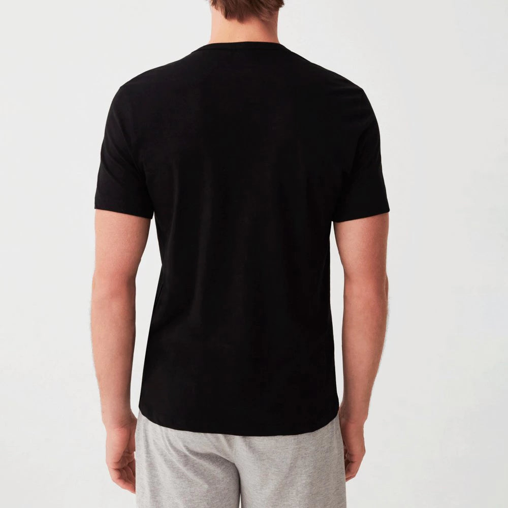 GIANVAGLIA Mænd Basic T-shirt  - Hvid og sort