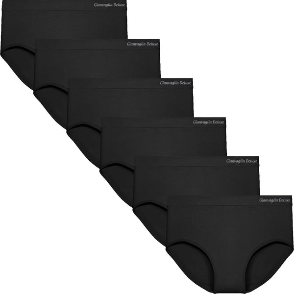 GIANVAGLIA® Deluxe 3008 sømløse mikrofiber talje trusser 6 pak