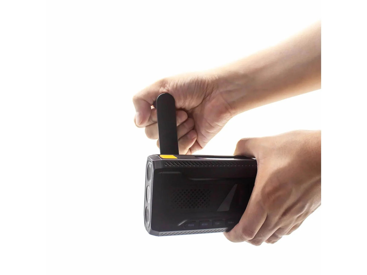 DENVER SCD-2033 - Emergency Radio - Solar - Dynamo - 2000 mAh Powerbank - DAB/FM - Sort