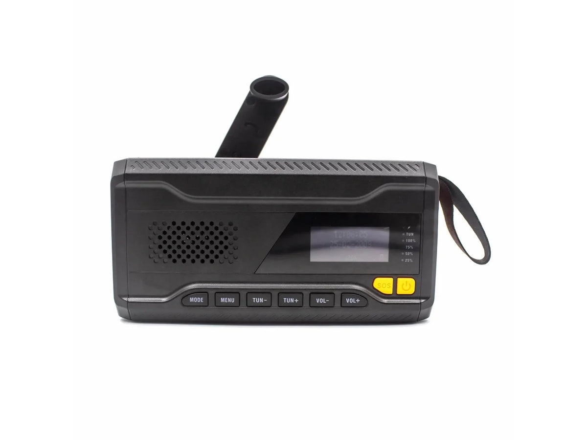 DENVER SCD-2033 - Emergency Radio - Solar - Dynamo - 2000 mAh Powerbank - DAB/FM - Sort