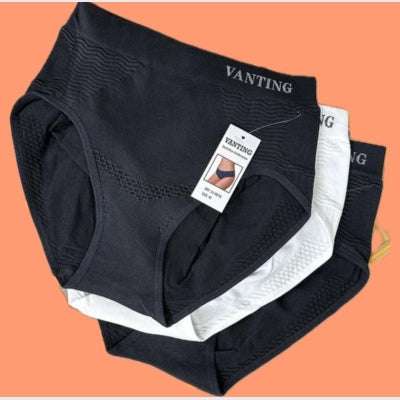 Stram op trusser fra Vanting 3 pak. Sort og hvid