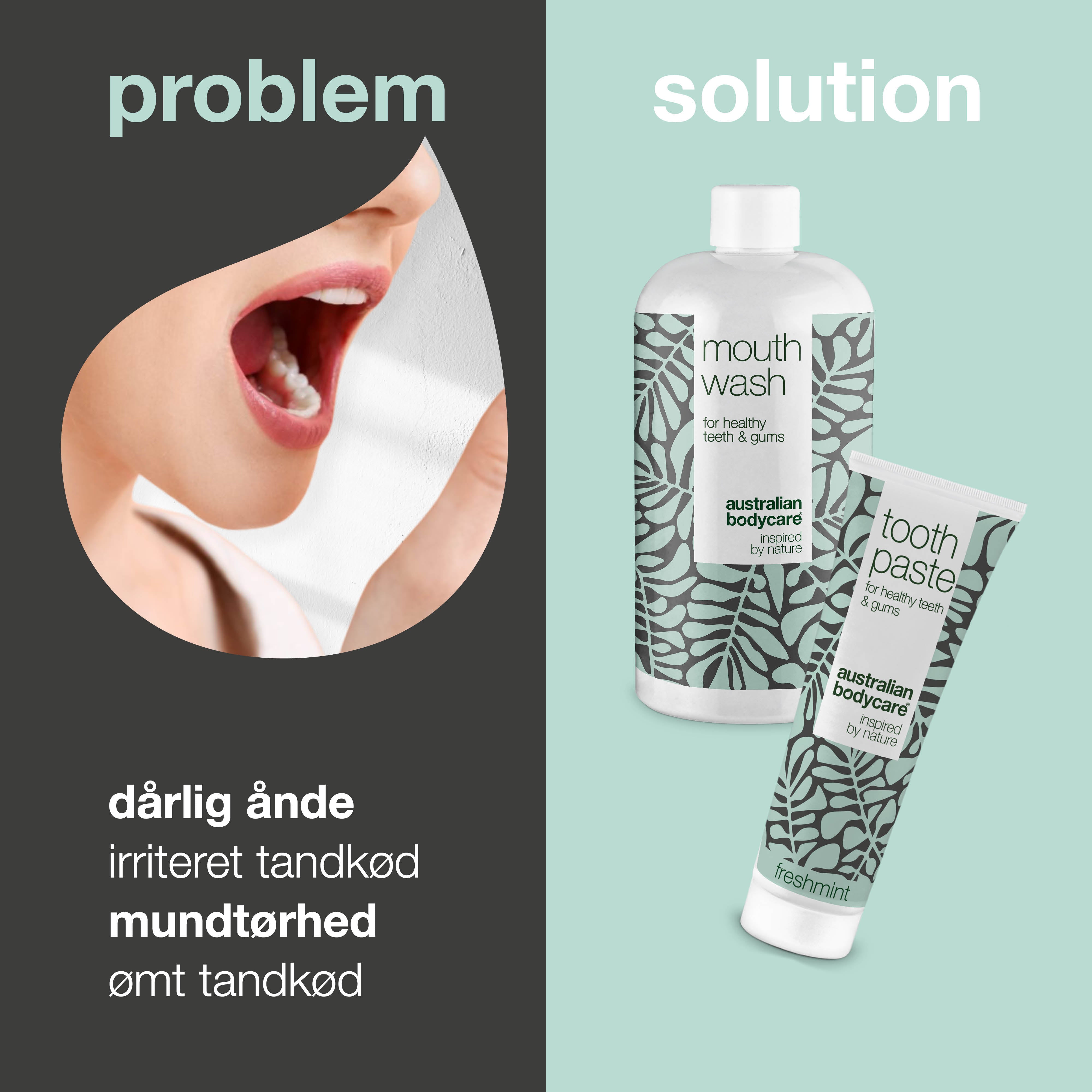 Daglig plejepakken til tunge, tandkød og tænder — 9 Tea Tree Oil mundprodukter mod dårlig ånde og pleje ved svamp