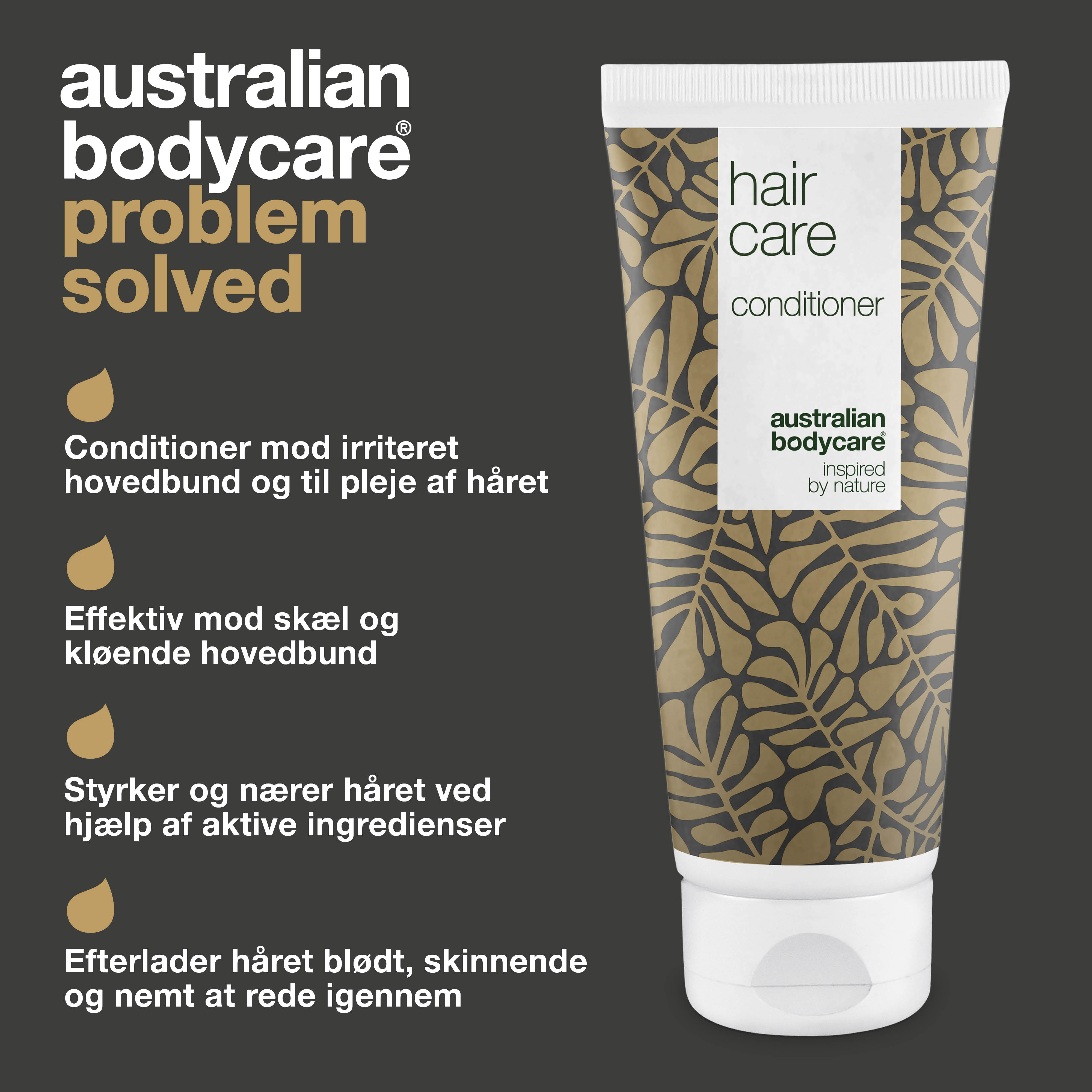 Balsam til tør hovedbund, skæl og kløe — Conditioner til irriteret hovedbund og daglig pleje af håret