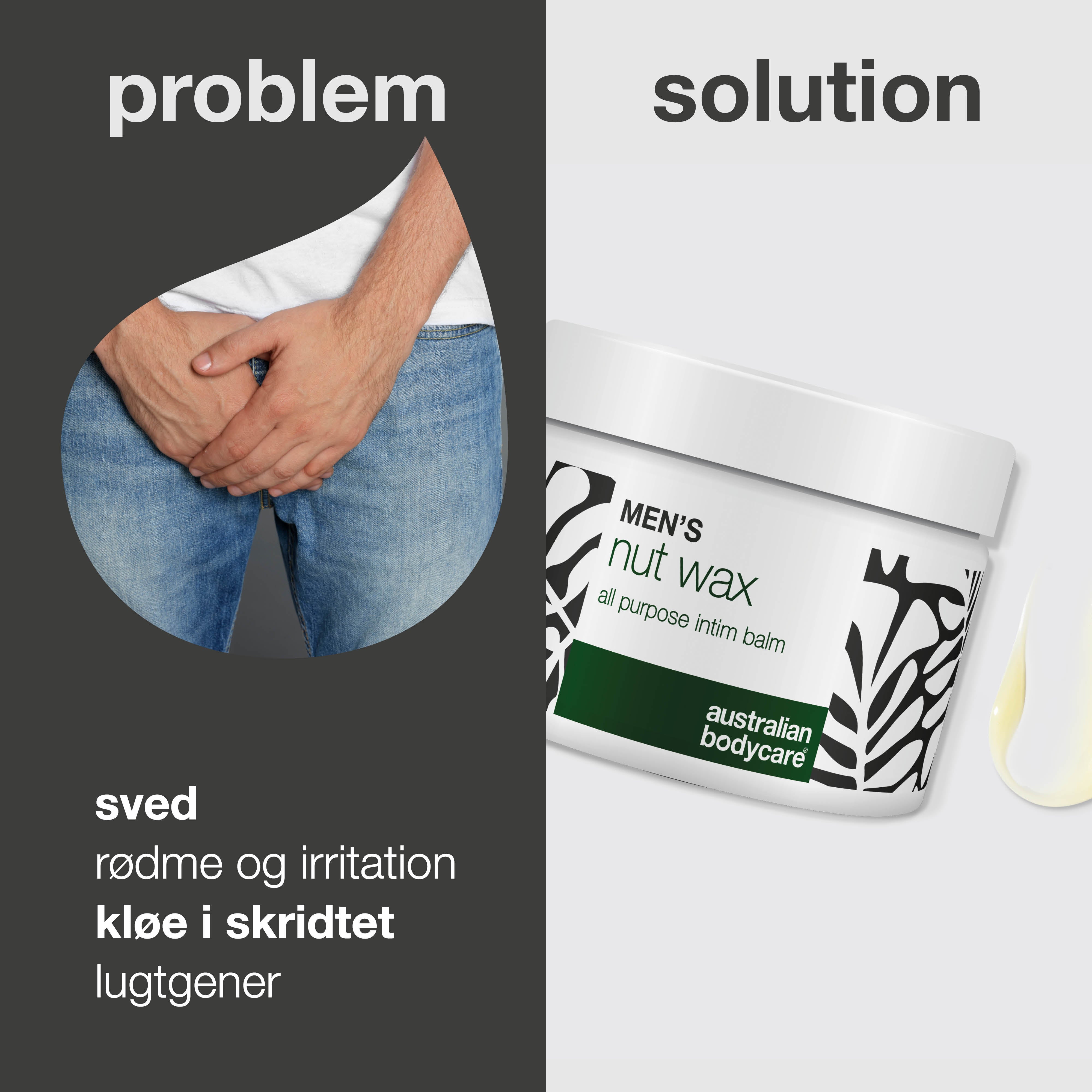 Klunke Voks – mod sved, friktion og lugt i intimområdet — Klunke Voks mod sved, lugt og kløe i skridtet. Blødgør og beskytter med sheasmør, squalane og beroligende bisabolol.