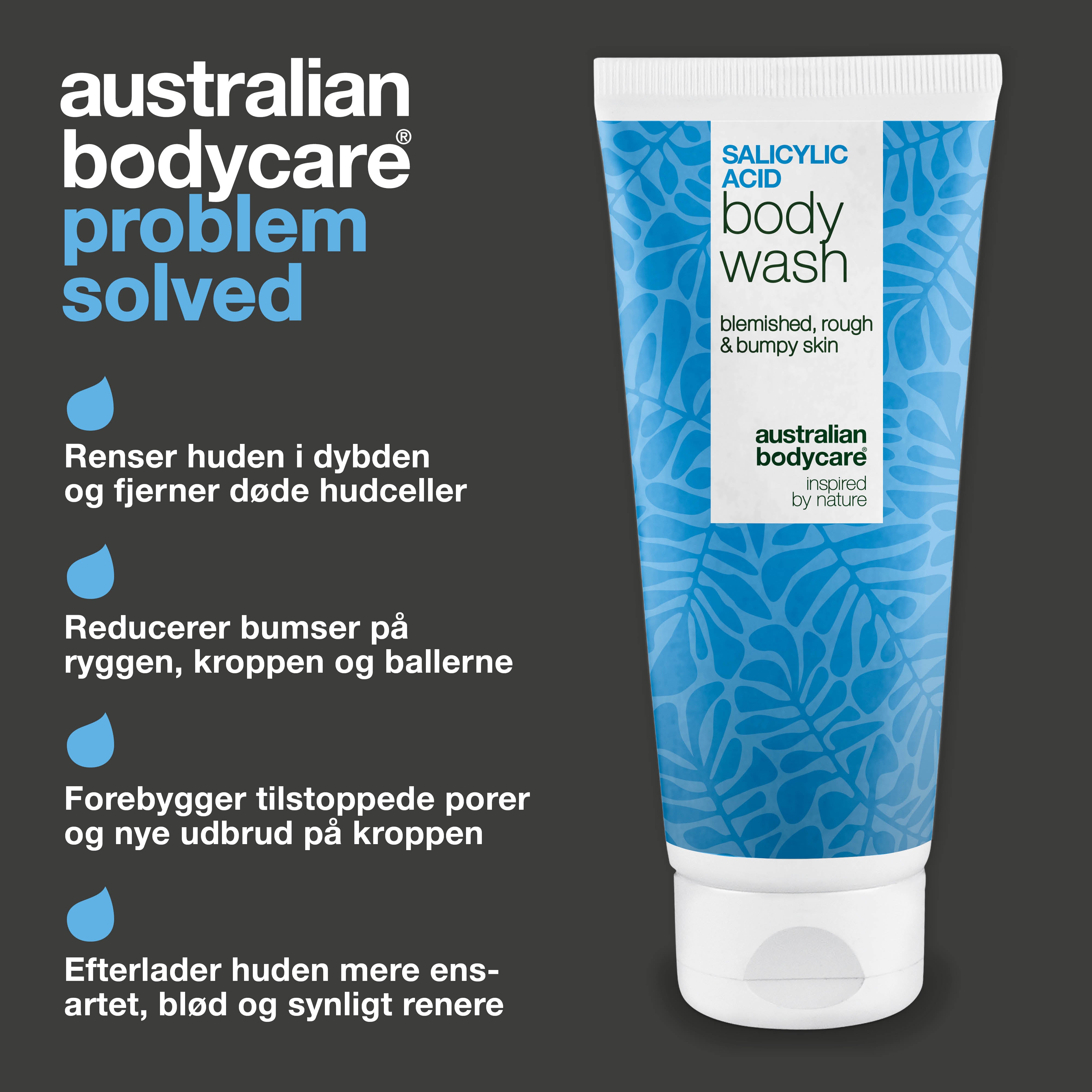 Salicylsyre Body Wash til uren hud på ryg, baller og bryst — Salicylsyre Body Wash mod bumser og tilstoppede porer. Med salicylsyre, niacinamid og zink PCA.